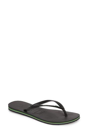 Women's Havianas Slim Brazil Flip Flop /36 Br - Coral