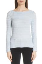 Women's Emporio Armani Fancy Stitch Top Us / 46 It - Blue