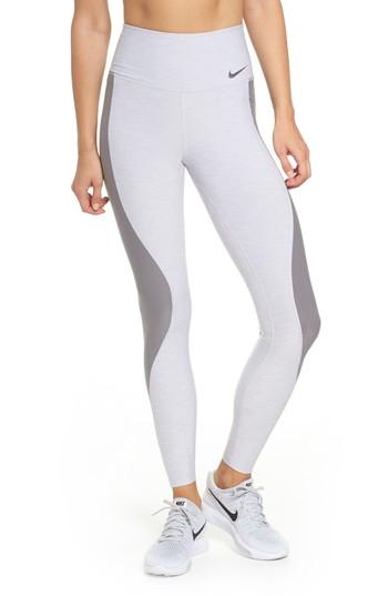 Women's Nike Power High Waist Training Tights - Grey