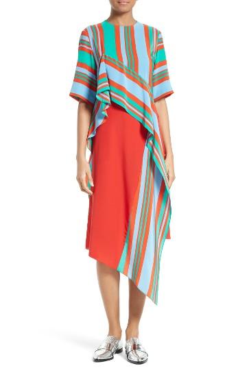 Women's Diane Von Furstenberg Ruffled Silk Dress