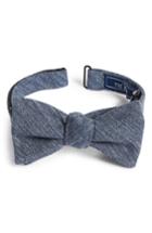 Men's The Tie Bar West Ridge Silk Bow Tie, Size - Blue
