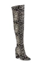 Women's Lauren Lorraine Renni Embellished Over The Knee Boot .5 M - Black