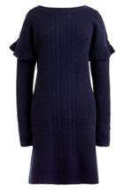 Women's J.crew Holden Ruffle Sleeve Cable Knit Sweater Dress