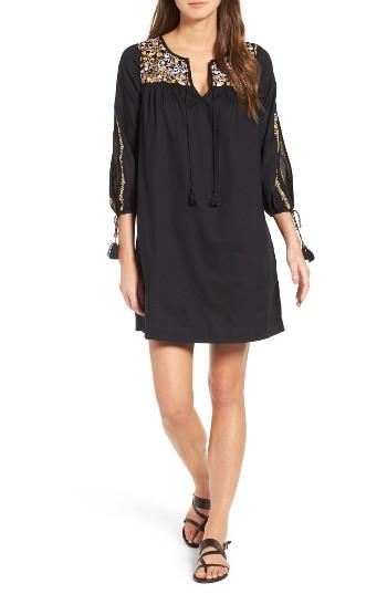 Women's Madewell Embroidered Slit Sleeve Dress