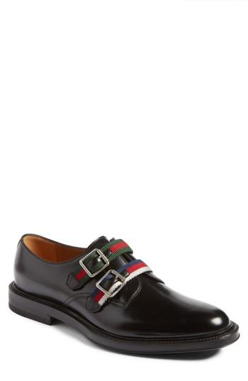 Men's Gucci Beyond Belted Derby Us / 8uk - Black