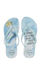 Women's Havaiana Slim - Disney Princess Flip Flop /38 Br - Blue