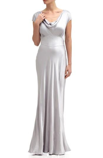 Women's Ghost London Fern Cowl Neck Gown - Metallic