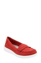 Women's Clarks Jocolin Maye Loafer M - Red