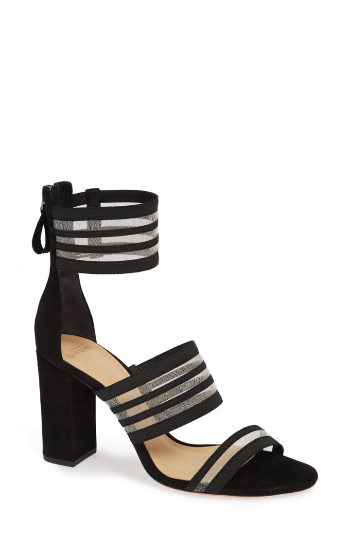 Women's Alexandre Birman Shadow Ankle Strap Sandal M - Black