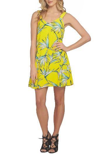 Women's 1.state Floral Print Dress, Size - Yellow