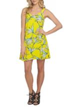Women's 1.state Floral Print Dress, Size - Yellow
