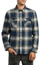 Men's Rvca High Plains Flannel Shirt - Blue