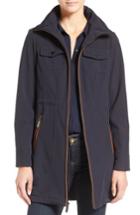 Petite Women's Michael Michael Kors Softshell Anorak P - Blue