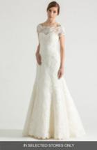 Women's Sareh Nouri Clara Low Back Lace Gown, Size In Store Only - Ivory