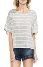 Women's Vince Camuto Striped Top, Size - White
