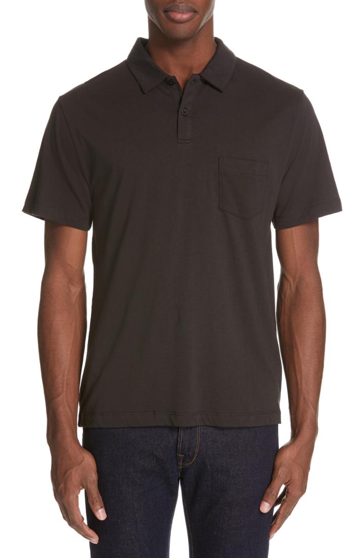 Men's Onia Eric Jersey Pocket - Black