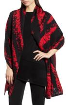Women's Ming Wang Hope Plaid Wrap, Size - Red