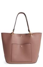 Sole Society Fronto Faux Leather Tote - Purple