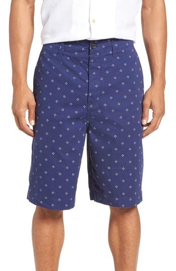 Men's French Connection Iki Twill Shorts - Blue