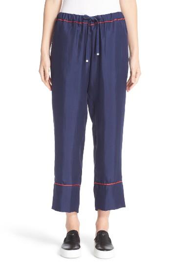 Women's Moncler Drawstring Silk Pants