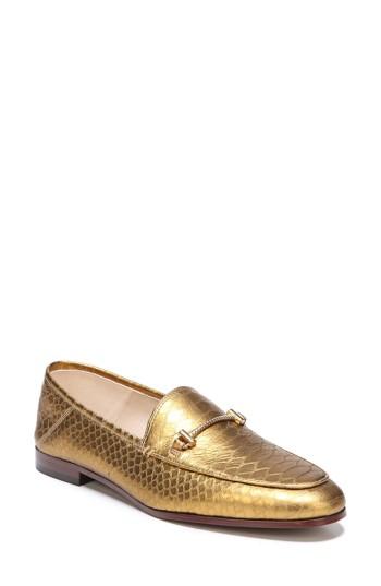 Women's Sam Edelman Lior Loafer .5 M - Metallic