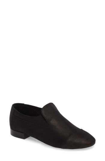 Women's Jeffrey Campbell 'bryant' Cap Toe Loafer .5 M - Black