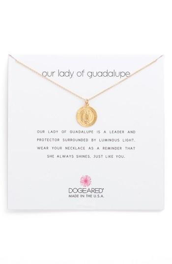 Women's Dogeared Our Lady Of Guadalupe Pendant Necklace