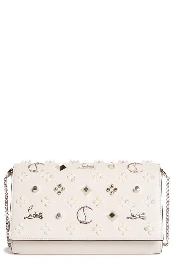Christian Louboutin Paloma Empire Calfskin Clutch - None