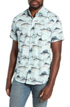 Men's J.crew Sailfish Fish Print Sport Shirt