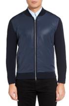 Men's Theory Salleg Tech Combo Zip Sweater - Blue