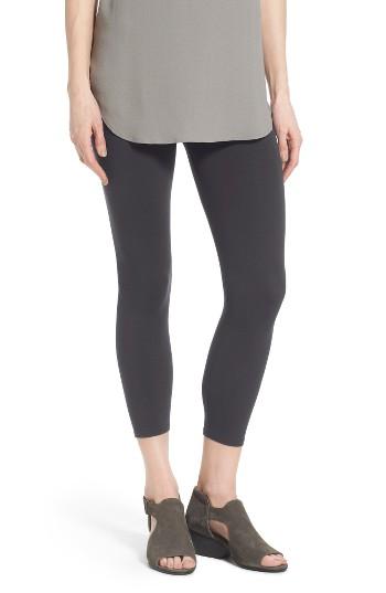 Women's Eileen Fisher Organic Cotton Crop Leggings - Grey