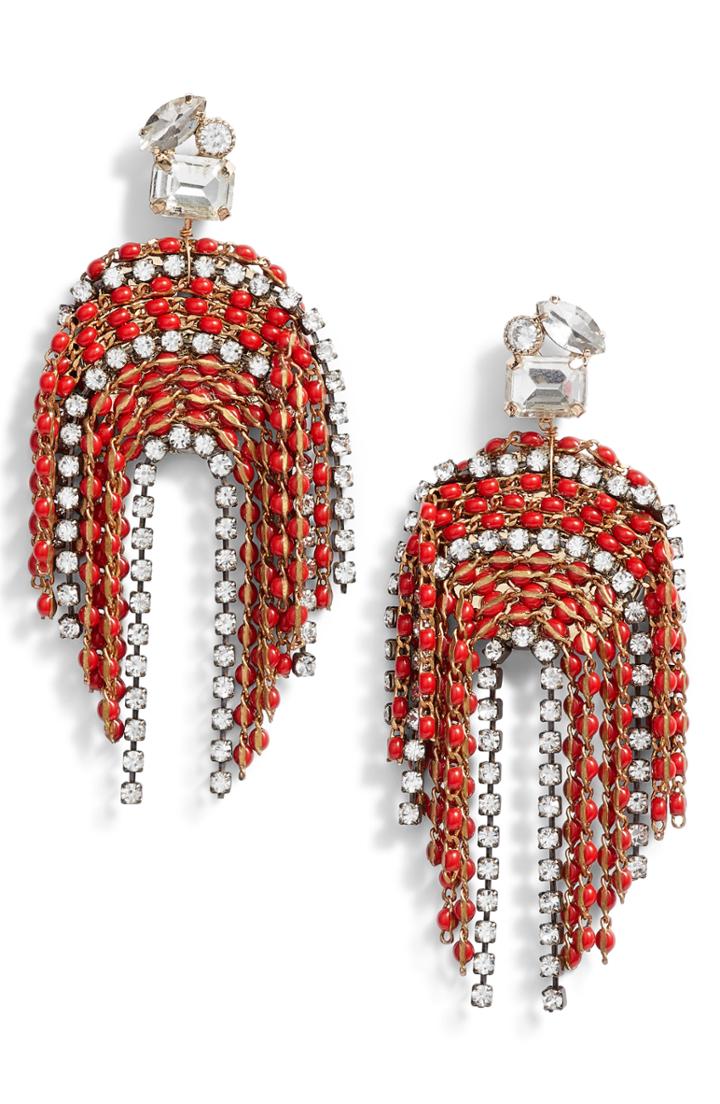 Women's Serefina Fringe Statement Earrings
