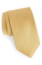 Men's Eton Solid Silk Tie, Size - Yellow