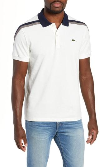 Men's Lacoste Slim Fit Pique Polo (m) - White