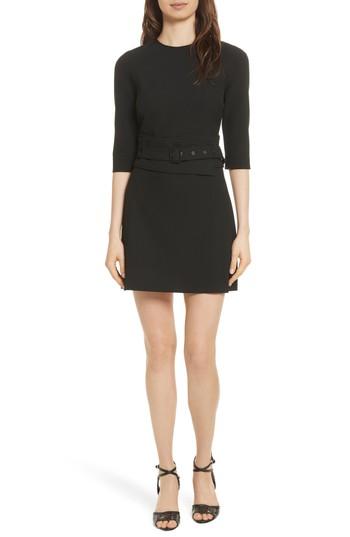 Women's Veronica Beard Nora Belted Dress - Black