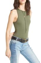 Women's Free People Sleeveless Bodysuit - Green