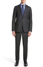 Men's Z Zegna Classic Fit Plaid Wool Suit