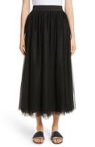 Women's Fabiana Filippi Tulle Midi Skirt Us / 38 It - Black