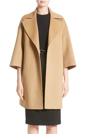 Women's Michael Kors Wool Blend Coat - Brown