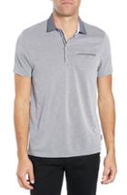 Men's Ted Baker London Owen Slim Fit Soft Touch Pique Polo (l) - Blue