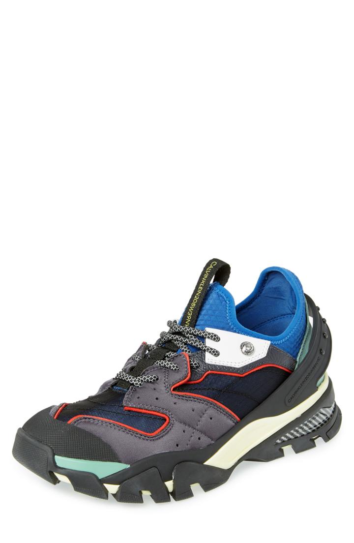 Men's Calvin Klein 205w39nyc Carlos 10 Snapback Runner Sneaker Us / 41eu - Grey