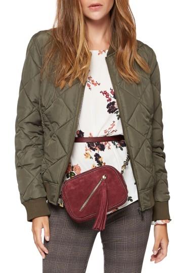 Women's Sanctuary Never Look Back Bomber Jacket - Green