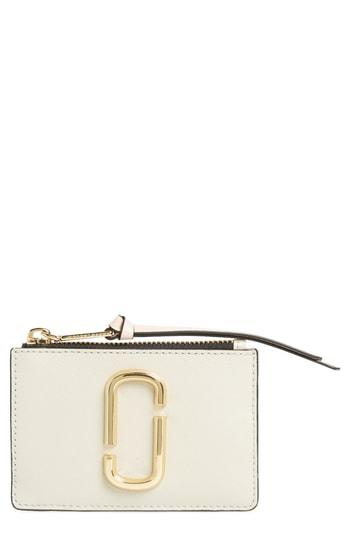 Marc Jacobs Snapshot Small Leather Wallet - Ivory