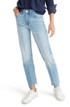 Women's Madewell Cruiser Pieced High Waist Straight Leg Jeans