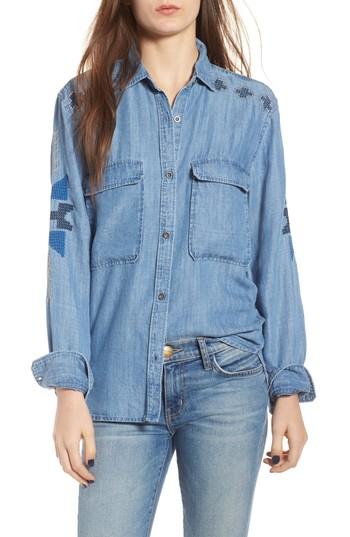 Women's Rails Griffon Beaded Blouse - Blue