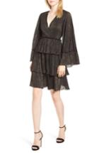 Women's Michael Kors Tiered Ruffle Dress - Black
