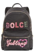 Dolce & Gabbana Logo Nylon Backpack - Black