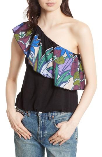 Women's Free People Annka Ruffle One-shoulder Tank