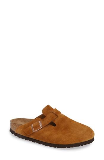 Women's Birkenstock 'boston' Soft Footbed Clog -7.5us / 38eu B - Brown