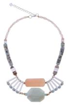 Women's Nakamol Design Agate & Amazonite Chunk Stone Statement Necklace